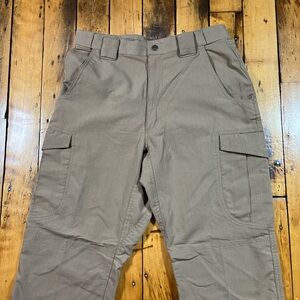 TruSpec Men’s 34x32 Cargo Pants Desert Tan Ripstop Utility Combat Operator